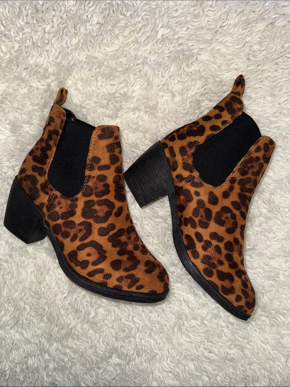 Rue21 Leopard Print Chelsea Booties - Size 7